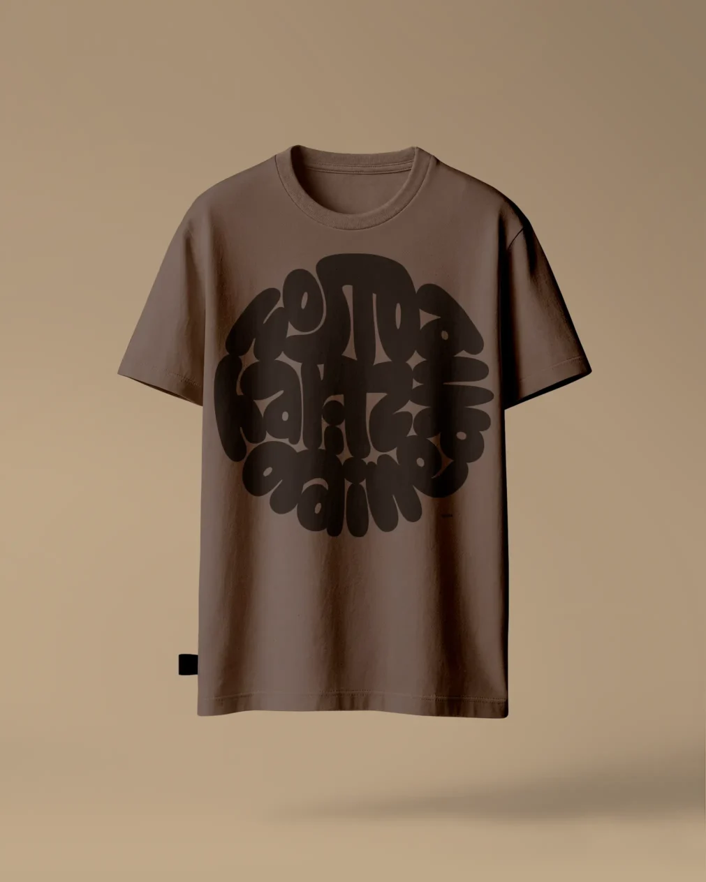 Kafearen koloreko Kotoizko Kamiseta