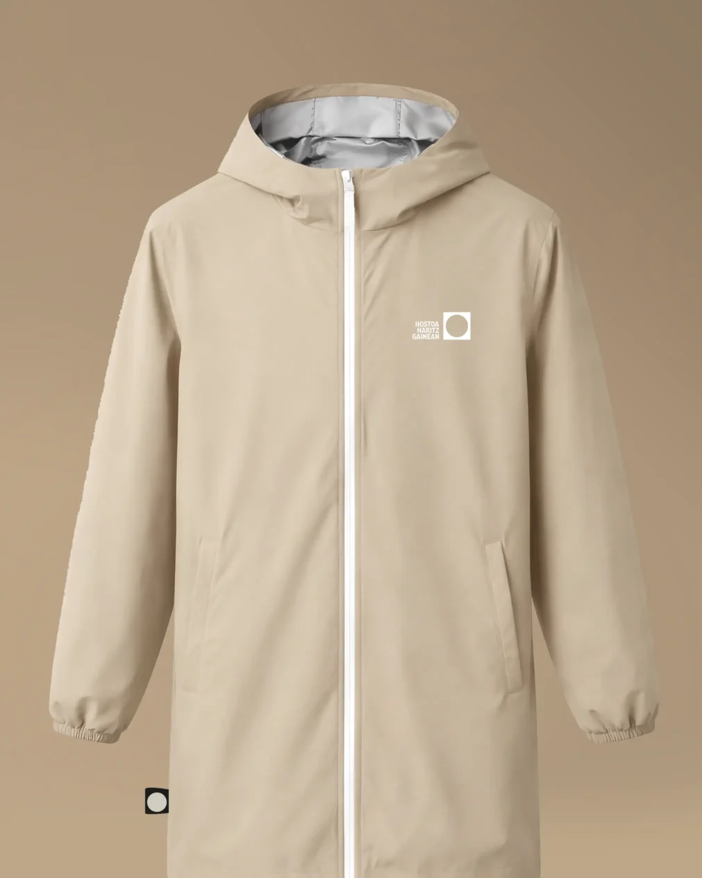 Krema Koloreko Txaketa Mehea Poliester Birziklatua